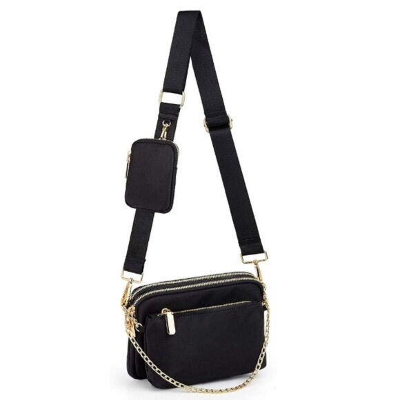 Elegant Black Chain Strap Women's Bag - Picture 1 of 6